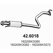 42.6018 ASSO Средний глушитель выхлопных газов
