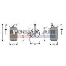 1800D331 VAN WEZEL Осушитель, кондиционер