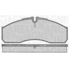 363916060480 MAGNETI MARELLI Комплект тормозных колодок, дисковый тормоз