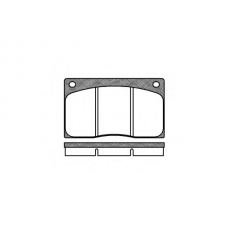 0044.00 QUINTON HAZELL Комплект тормозных колодок, дисковый тормоз