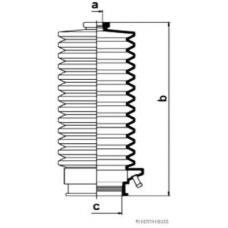 J4101003 HERTH+BUSS JAKOPARTS Комплект пылника, рулевое управление