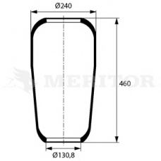MLF8004 MERITOR Кожух пневматической рессоры