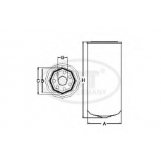 ST 6054 SCT Топливный фильтр