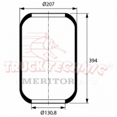 TT23.09.001 TruckTechnic Кожух пневматической рессоры