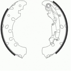 09090 KAWE Комплект тормозных колодок