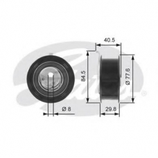 T43059 GATES Натяжной ролик, ремень грм
