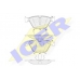 181814 ICER Комплект тормозных колодок, дисковый тормоз