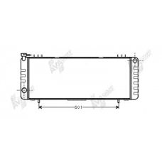 21002001 VAN WEZEL Радиатор, охлаждение двигателя