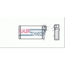 0991701 KUHLER SCHNEIDER Теплообменник, отопление салона