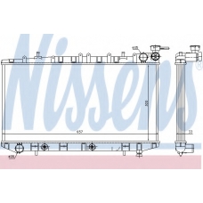 62962 NISSENS Радиатор, охлаждение двигателя