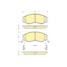 6112869 GIRLING Комплект тормозных колодок, дисковый тормоз