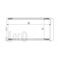 016-016-0016 LORO Конденсатор, кондиционер