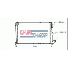 1501801 KUHLER SCHNEIDER Радиатор, охлаждение двигател