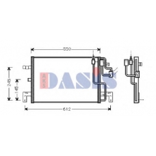 192040N AKS DASIS Конденсатор, кондиционер