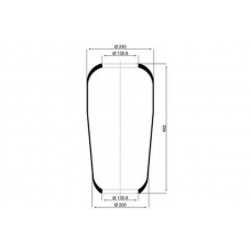 084.014-10A PE Automotive Кожух пневматической рессоры; Кожух пневморессоры