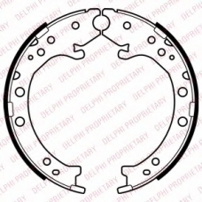 LS2034 DELPHI Комплект тормозных колодок, стояночная тормозная с