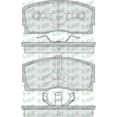 05P926 LPR Комплект тормозных колодок, дисковый тормоз