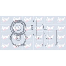 15-3273 IPD Натяжная планка, поликлиновой ремень