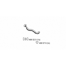 176538 ERNST Труба выхлопного газа