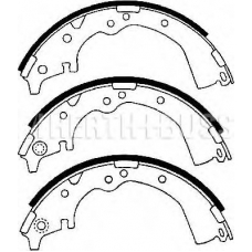 J3502037 NIPPARTS Комплект тормозных колодок