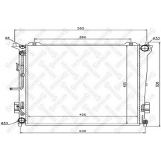 10-26547-SX STELLOX Радиатор, охлаждение двигателя