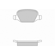 12-0890 E.T.F. Комплект тормозных колодок, дисковый тормоз