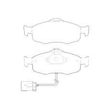 WBP21395A WAGNER LOCKHEED Комплект тормозных колодок, дисковый тормоз