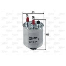 587549 VALEO Топливный фильтр