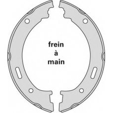 M894 MGA Комплект тормозных колодок, стояночная тормозная с
