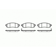 0598.12 REMSA Комплект тормозных колодок, дисковый тормоз
