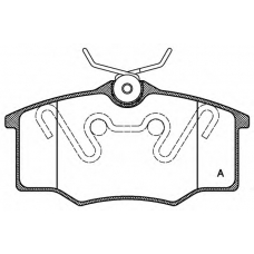 BPA0846.00 OPEN PARTS Комплект тормозных колодок, дисковый тормоз