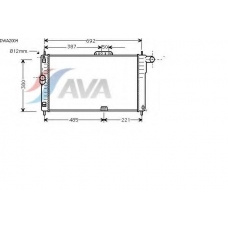 DWA2004 AVA Радиатор, охлаждение двигателя