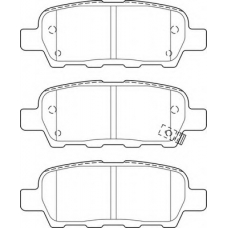 FD7514A NECTO Комплект тормозных колодок, дисковый тормоз