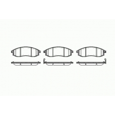 0598 12 KAWE Комплект тормозных колодок, дисковый тормоз