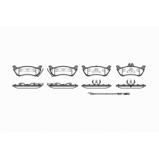 0698 11 KAWE Комплект тормозных колодок, дисковый тормоз