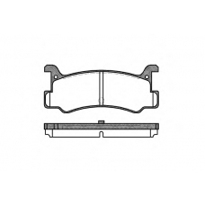 0213.00 REMSA Комплект тормозных колодок, дисковый тормоз