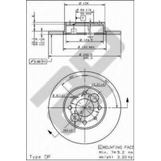 14254 AP Тормозной диск