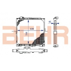 2204001 BEHR Radiator