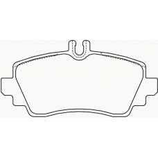 P 50 035 BREMBO Комплект тормозных колодок, дисковый тормоз