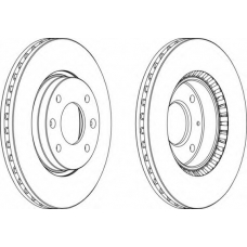 DDF1522 FERODO Тормозной диск