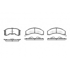 P4593.00 WOKING Комплект тормозных колодок, дисковый тормоз