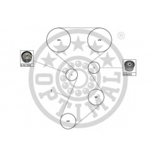 SK-1630 OPTIMAL Комплект ремня грм