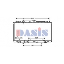 100042N AKS DASIS Радиатор, охлаждение двигателя
