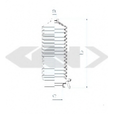 83791 SPIDAN Пыльник, рулевое управление