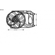 BW7524 AVA Вентилятор, охлаждение двигателя
