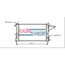 0609501 KUHLER SCHNEIDER Радиатор, охлаждение двигател