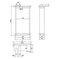 52226 NRF Теплообменник, отопление салона