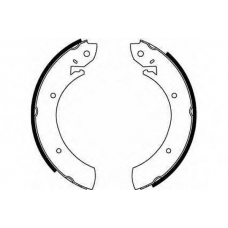 GS6181 TRW Комплект тормозных колодок