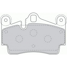 FDB1627 FERODO Комплект тормозных колодок, дисковый тормоз