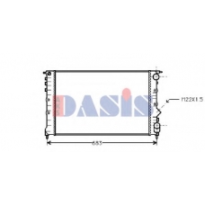 180980N AKS DASIS Радиатор, охлаждение двигателя